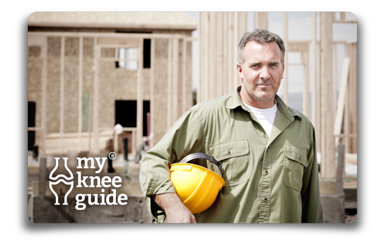 Man going back to work at construction site