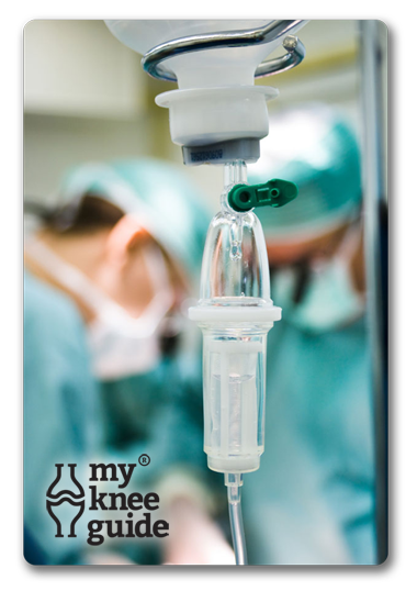 IV Drip anesthesia for knee replacement surgery